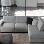 كنبة زاوية بريما - رمادي