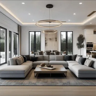 كنب زاوية ,فاثر العائلي بتصميم فاخر ,يجمع بين الراحة والأناقة