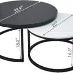 طاولة عصرية دائرية