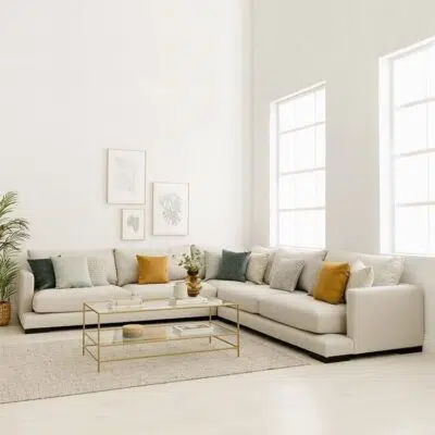 كنب زاوية انجيك, أنيق بتصميم عصري وفخم, لغرف المعيشة الحديثة