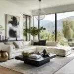 سنارز كنب زاوية كتان ابيض