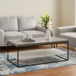 طاولة قهوة مستطيلة خشبية