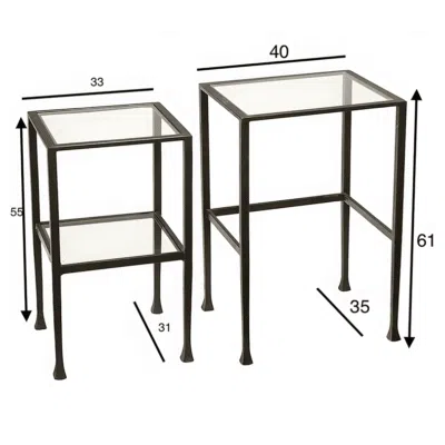 ⁦طاولتي قهوة موكار⁩ - الصورة ⁦2⁩