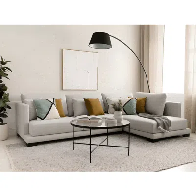 كنب زاوية بايرن ,يجمع بين التصميم العصري, والراحة الفائقة ليمنح منزلك لمسة فخمة.