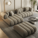 كنب زاوية بورنيك, بتصميم عصري فاخر يجمع بين الراحة والأناقة.