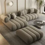 كنب زاوية بورنيك, بتصميم عصري فاخر يجمع بين الراحة والأناقة.