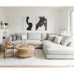 كنب زاوية رزا, أنيق بتصميم عصري وفخم, لغرف المعيشة الحديثة