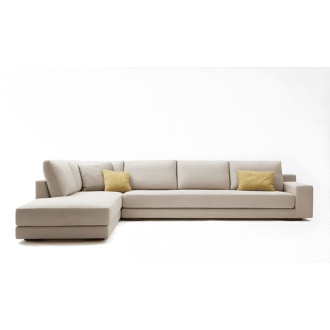 كنب زاوية كتان حرف L