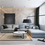 كنب زاوية موكليه, أنيق بتصميم عصري وفخم, لغرف المعيشة الحديثة