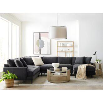 كنبة ماريا U مقطعية, تصميم فاخر, خامات متينة, راحة مثالية.