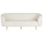 كنبة بيضا لوين, أنيقة بتصميم عصري وفخم, لغرف المعيشة الحديثة