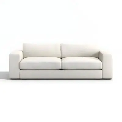 كنبة قماش بمقعدين