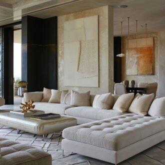 كنب أرجس أوف وايت, بتصميم عصري راقٍ يجمع بين الفخامة والراحة،