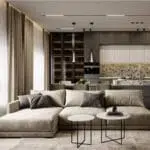 كنب زاويه ايفا ارضي. بتصميم عصري أنيق ومريح، مصنوع من خامات عالية الجودة،