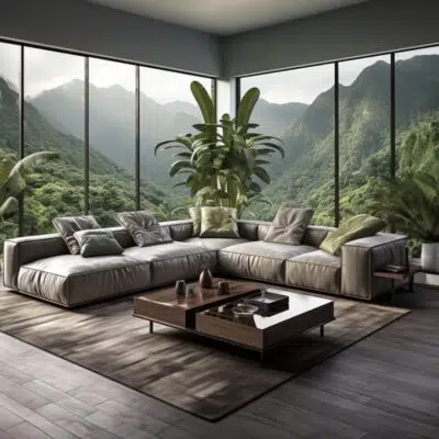 توك كنب زاوية رمادي, أنيق بتصميم عصري وفخم, لغرف المعيشة الحديثة