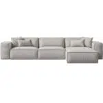 روكا كنب زاويه مع أريكه إسترخاء اوف وايت