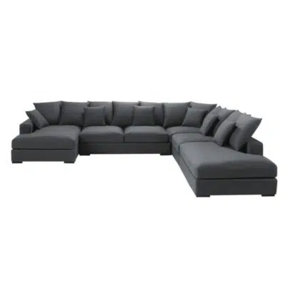 كنب زاوية, حرف U قلس بتصميم, أنيق وعملي، يوفر مساحة واسعة ,وراحة فائقة