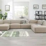 حرف u كنب زاوية ماكرون, بتصميم أنيق وفاخر، يمنح منزلك مساحة, دافئة ومريحة