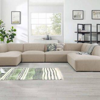 حرف u كنب زاوية ماكرون, بتصميم أنيق وفاخر، يمنح منزلك مساحة, دافئة ومريحة