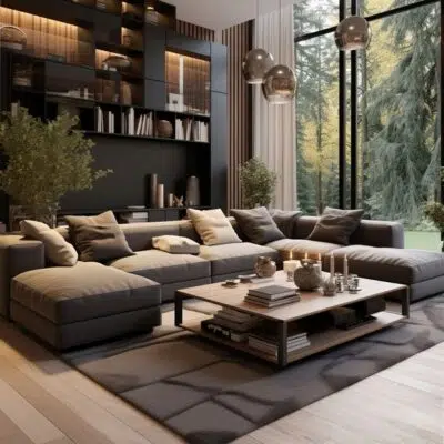 كنب مورالي حرف يو, بتصميم عصري فريد، يوفر لك مساحة واسعة, للراحة والجلوس العائلي.