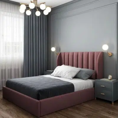 سرير مخملي