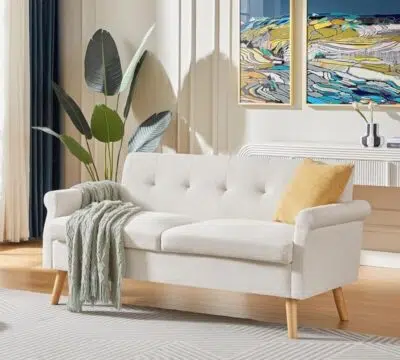 كنبة زيرين بمقعدين, بتصميم عصري أنيق, وخامات فاخرة، تمنحك راحة مثالية ومتانة تدوم،