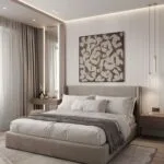 سرير مخملي انيق