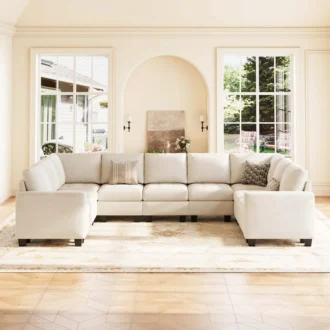 كنب عائلي بألوان بوتر, تصميم عصري, راحة استثنائية, إطلالة فاخرة.