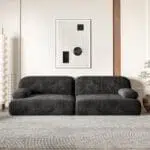 كنبة مودرن ,باللون الأسود تضيف لمسة,راقية وجذابة لغرفة المعيشة