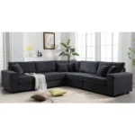 كنب زاوية أنيق اكلير, تصميم عصري, خامة فاخرة, تنجيد ناعم.