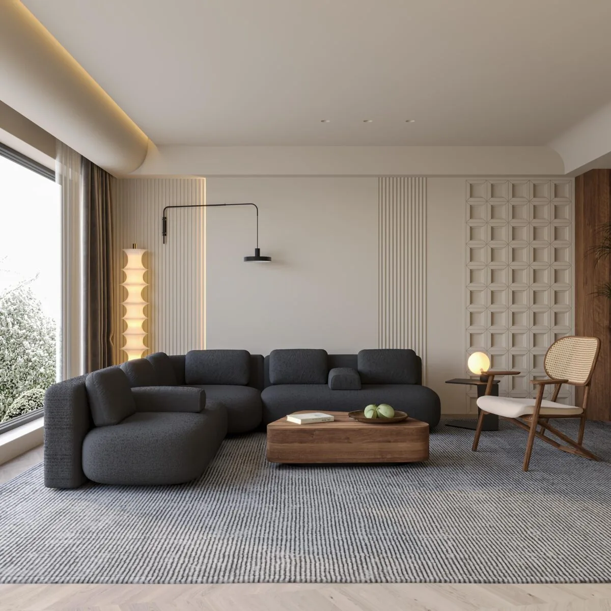 كنب زاوية كونفيرت, طراز حديث, راحة مثالية, تصميم مميز.
