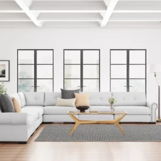 كنب زاوية بتصميم كلاسيكي سكيينا, تصميم فاخر, راحة استثنائية, إطلالة أنيقة.