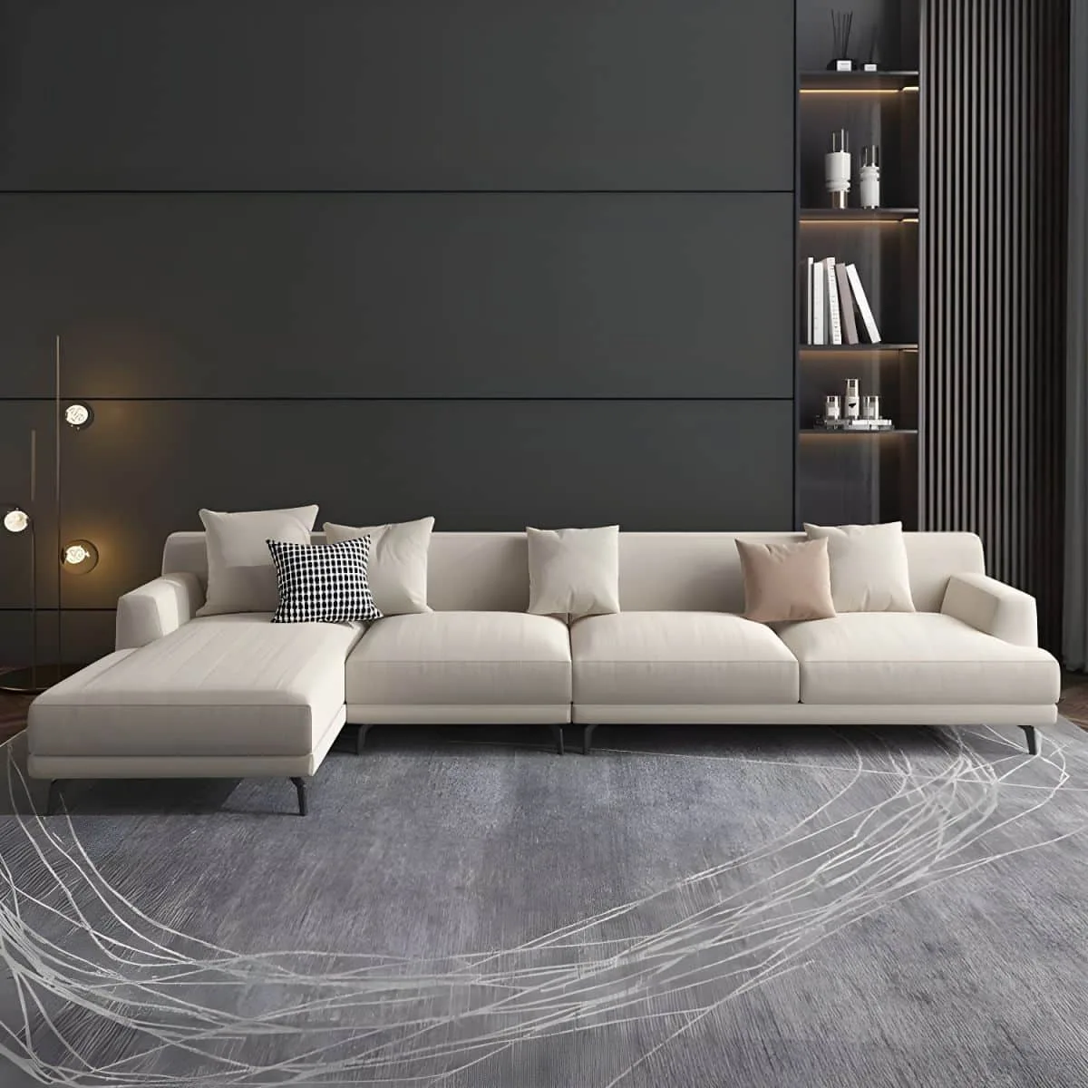 كنب زاوية ادرس, تصميم عصري, راحة استثنائية, خامات فاخرة.