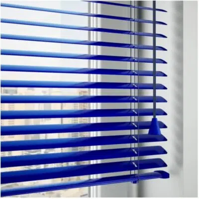 ⁦ستائر شرائح الألمنيوم الكلاسيكية - أزرق غامق⁩ - الصورة ⁦2⁩