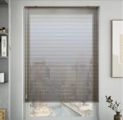 ستائر شرائح الألمنيوم الكلاسيكية - بني