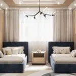 سرير بتصميم مميز يضفي لمسة راقية على غرفة نومك، مصنوع من خامات عالية الجودة