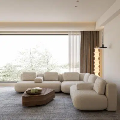 كنب زاوية كونفيرت, تصميم عصري, راحة استثنائية, خامات فاخرة.