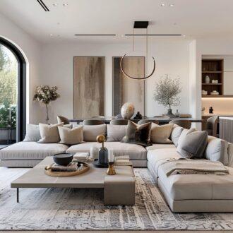 كنب زاوية فيرغار, بتصميم عصري فاخر, مساحة رحبة وراحة مطلقة