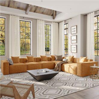 كنب عائلي بألوان متعددة, تصميم عصري, راحة مثالية, لمسة فاخرة.