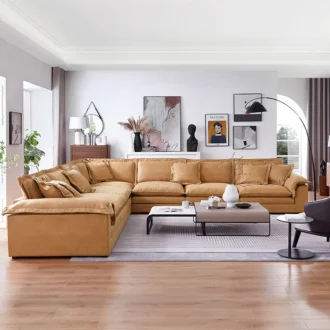 كنب زاوية مخمل ثقيل سوردا ,من مودرن هاوس, يقدم لك الراحة والرفاهية, في تصميم عصري