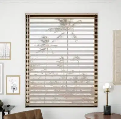 ستائر شرائح الألمنيوم الكلاسيكية - بني فاتح