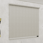 ستائر رول بلاك اوت - ابيض منقوش