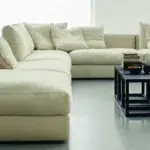 كنب زاوية بلون أوف وايت