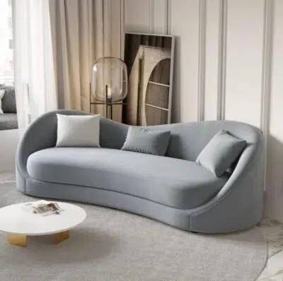 ⁦كنب زاوية مخملي بالوان مميزة⁩ - الصورة ⁦2⁩