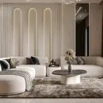 مجموعة كنب الزاوية الفاخرة