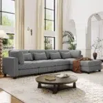 طقم أريكة، مودرن هاوس، لون رمادي، تصميم مريح