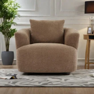 كرسي فوريد قماشي, أنيق بتصميم عصري وفخم, لغرف المعيشة الحديثة