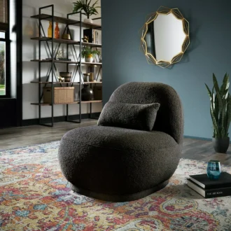 كرسي ويلتس بوقليه, أنيق بتصميم عصري وفخم, لغرف المعيشة الحديثة