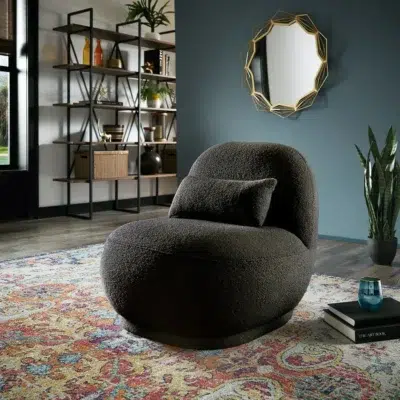 كرسي ويلتس بوقليه, أنيق بتصميم عصري وفخم, لغرف المعيشة الحديثة