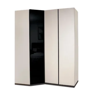 دولاب زاوية أورسينا, أنيق بتصميم عصري وفخم, لغرف النوم الحديثة